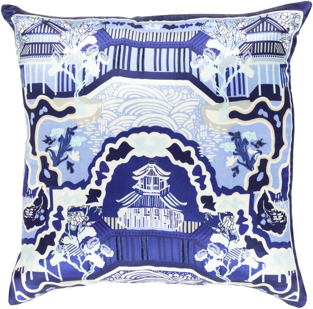 Surya Geisha Chinoserie Charm GE-013 Pillow 18 X 18 X 4 Poly filled
