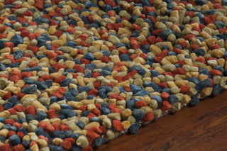 Chandra Gems GEM-9602 Green/Blue/Red Area Rug Detail