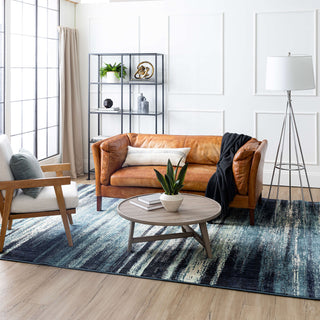 Karastan Elements Geneva Indigo Area Rug Lifestyle Image