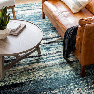 Karastan Elements Geneva Indigo Area Rug Lifestyle Image Feature