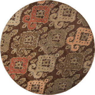 KAS Geneva 9408 Mocha Allover Ikat Area Rug 