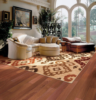 KAS Geneva 9410 Ivory Allover Ikat Area Rug Main Image Feature