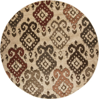 KAS Geneva 9410 Ivory Allover Ikat Area Rug 