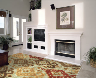 KAS Geneva 9411 Blue Allover Ikat Area Rug Main Image Feature