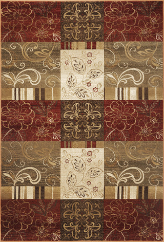 KAS Geneva 9420 Sienna Floral Panes Area Rug main image