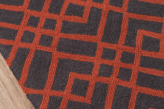 Momeni Geo GEO-1 Pumpkin Area Rug Corner Shot