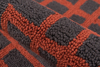 Momeni Geo GEO-1 Pumpkin Area Rug Detail Shot