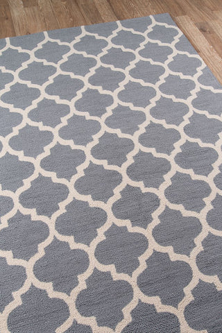 Momeni Geo GEO-4 Grey Area Rug Closeup Feature