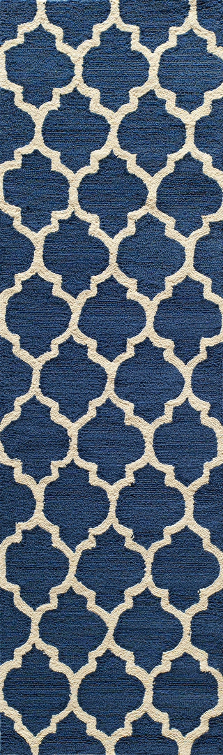 Momeni Geo GEO-4 Navy Area Rug Runner Feature