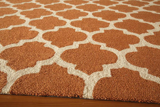 Momeni Geo GEO-4 Pumpkin Area Rug Corner Shot Feature