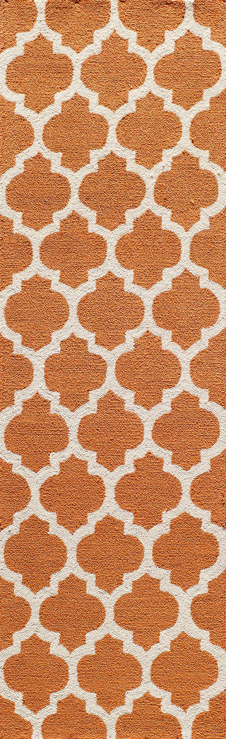 Momeni Geo GEO-4 Pumpkin Area Rug Closeup