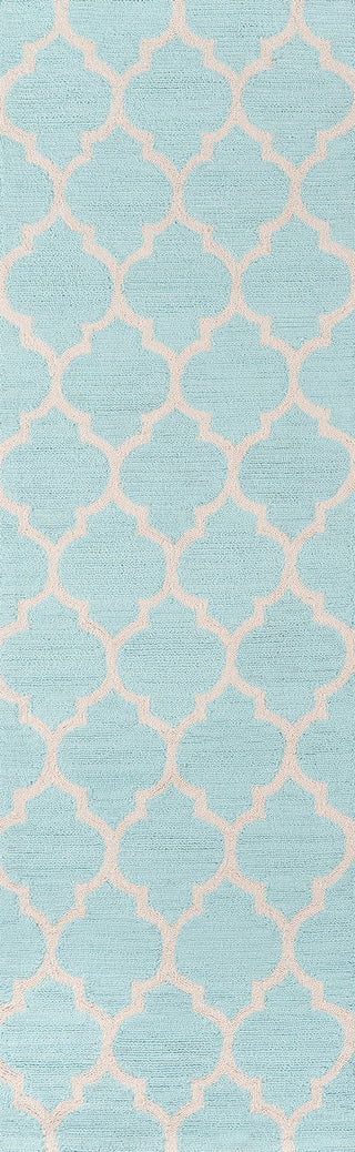 Momeni Geo GEO-4 Sky Blue Area Rug Runner Image