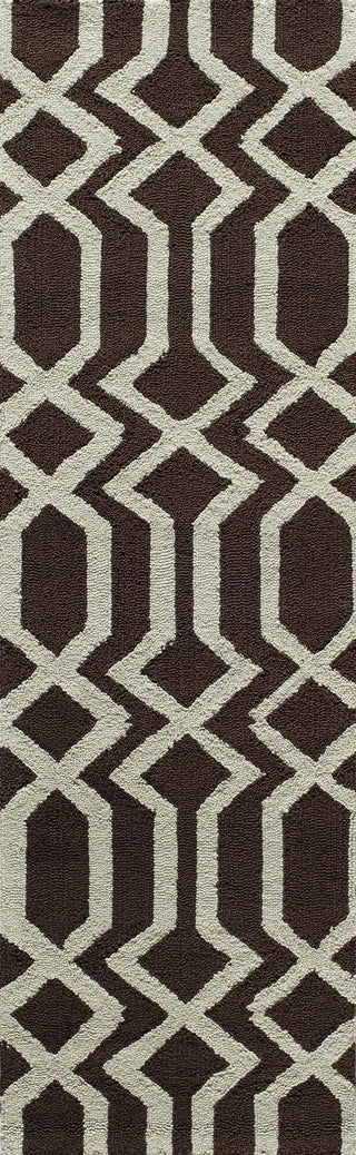 Momeni Geo GEO-7 Brown Area Rug Closeup