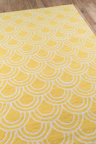 Momeni Geo GEO15 Yellow Area Rug Close Up Feature