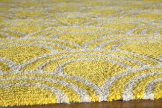 Momeni Geo GEO15 Yellow Area Rug Closeup