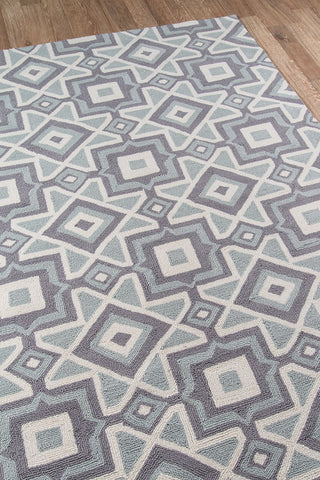 Momeni Geo GEO16 Grey Area Rug Close Up