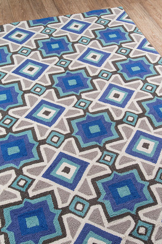 Momeni Geo GEO16 Indigo Area Rug Close Up