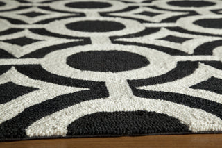 Momeni Geo GEO22 Black Area Rug Closeup