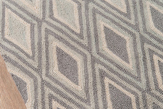 Momeni Geo GEO26 Grey Area Rug Corner Shot