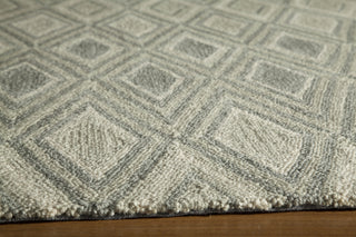 Momeni Geo GEO26 Grey Area Rug Closeup