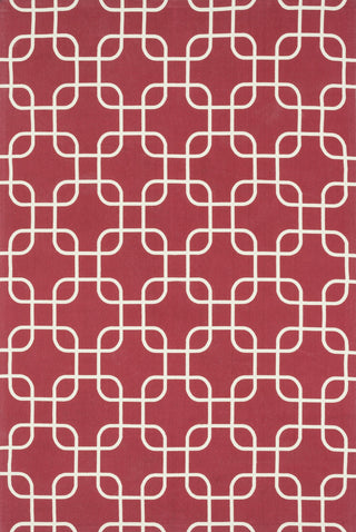 Loloi Geo GEO01 Red / Ivory Area Rug main image