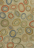 KAS Geo 4602 Beige Concentro Area Rug main image