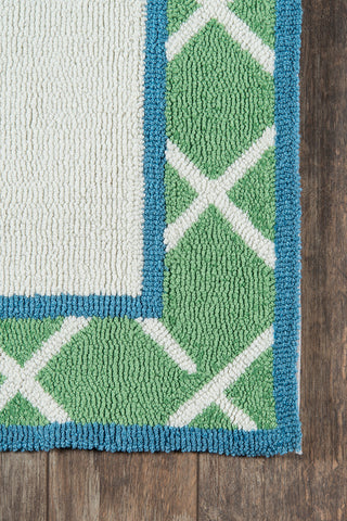 Momeni Get Smart GET-6 Green Area Rug by MADCAP Corner Image