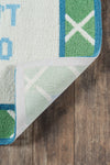 Momeni Get Smart GET-6 Green Area Rug by MADCAP Close up