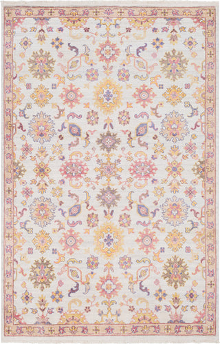 Surya Gorgeous GGS-1001 Bright Pink Cream Tan Mustard Camel Yellow Rose Dark Purple Area Rug main image