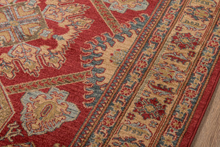 Momeni Ghazni GZ-02 Red Area Rug Corner Shot