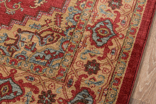 Momeni Ghazni GZ-04 Red Area Rug Corner Shot