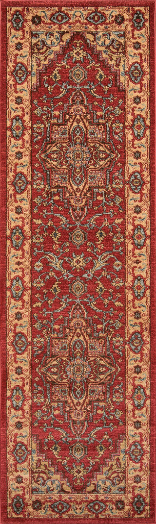 Momeni Ghazni GZ-04 Red Area Rug Closeup