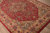 Momeni Ghazni GZ-04 Red Area Rug Detail Shot Feature