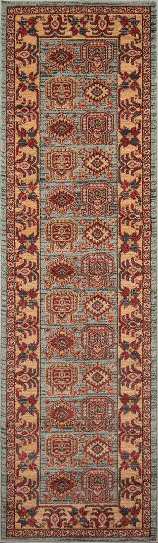 Momeni Ghazni GZ-06 Light Blue Area Rug Closeup