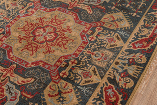 Momeni Ghazni GZ-08 Navy Area Rug Corner Shot Feature