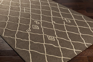 Artistic Weavers Ghana Zoey Chocolate Brown/Tan Area Rug Corner Shot