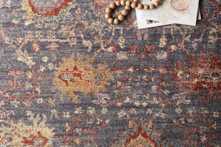 Loloi Giada GIA-01 Grey / Multi Area Rug Close Up