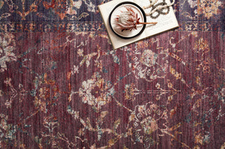 Loloi Giada GIA-02 Grape / Multi Area Rug Close Up