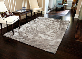 Loloi Glamour Shag GS-01 Beige Area Rug Room Scene