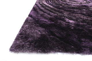 Loloi Glamour Shag GS-04 Eggplant Area Rug Corner Shot