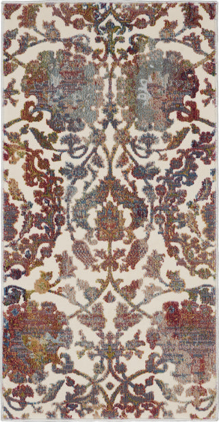 Nourison Global Vintage GLB06 White/Multi Area Rug Room Image