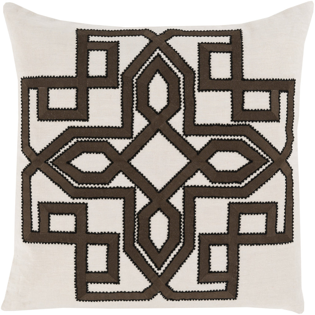 Surya Gatsby Multidimensional Chic GLD-004 Pillow by Beth Lacefield 18 X 18 X 4 Poly filled