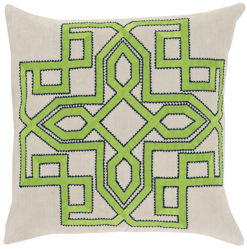 Surya Gatsby Multidimensional Chic GLD-006 Pillow by Beth Lacefield 18 X 18 X 4 Poly filled