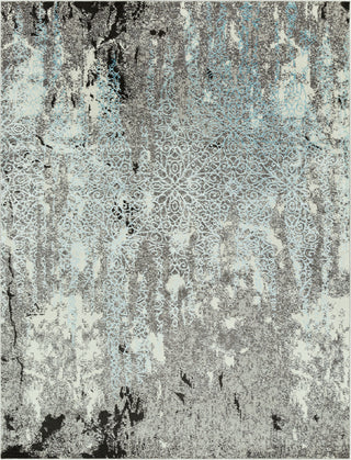 Surya Glimmer GLI-1013 Light Gray Medium Khaki Black Pale Blue Area Rug Main Image 8 X 10