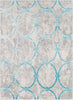 Surya Glimmer GLI-1015 Pale Blue Light Gray Cream Area Rug main image