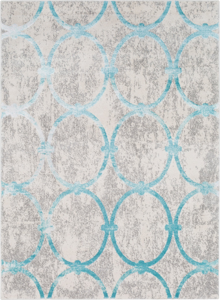 Surya Glimmer GLI-1015 Pale Blue Light Gray Cream Area Rug main image
