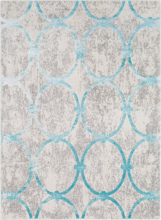 Surya Glimmer GLI-1015 Pale Blue Light Gray Cream Area Rug main image