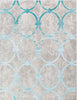 Surya Glimmer GLI-1015 Pale Blue Light Gray Cream Area Rug Main Image 8 X 10