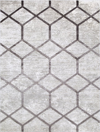 Surya Glimmer GLI-1022 Medium Gray Light Cream Area Rug Main Image 8 X 10