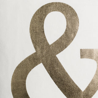 Artistic Weavers Glyph Ampersand Ivory/Metallic Gold Closeup